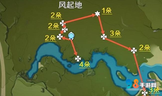 原神风车菊在哪里采摘?原神风车菊全部采集路线图一览