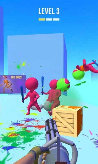 彩弹射击3D玩家