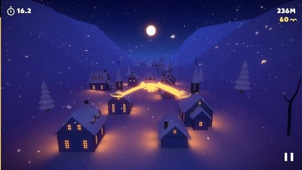 雪夜飞行暴雪