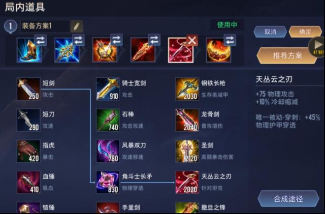 傳說對決裝備