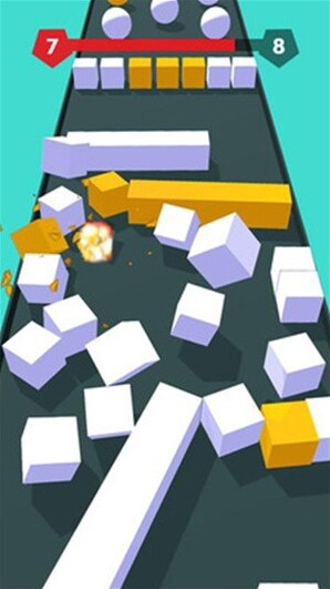 顏色沖撞球球3D球體