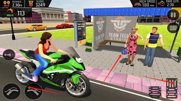 自行車出租車駕駛模擬器3d城市