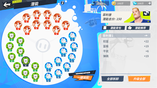 全明星街球派对菲利普潜能推荐一览