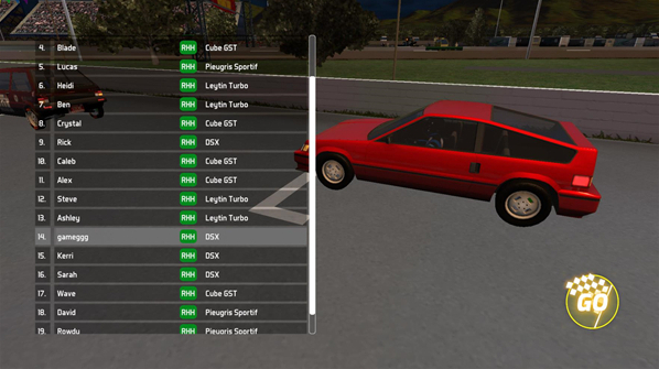 環(huán)形公路賽車輛