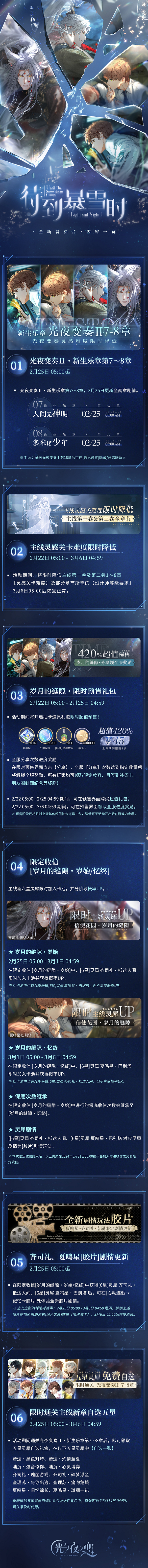 光與夜之戀暴雪