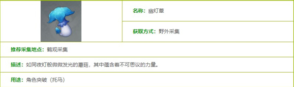 原神幽灯蕈采集位置一览