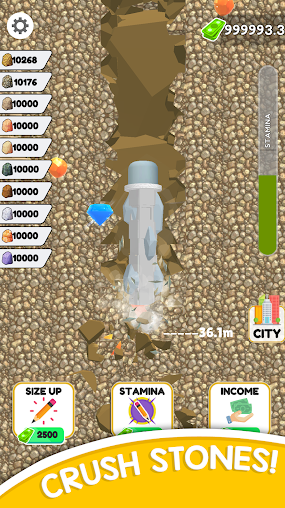 铅笔挖掘建造城市铅笔