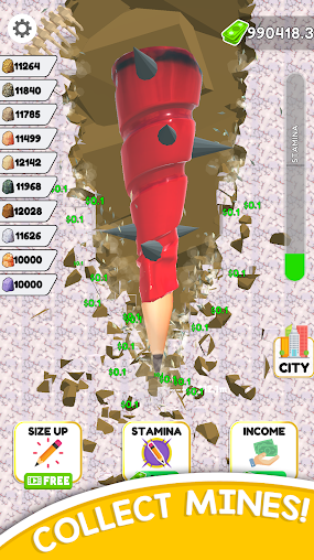 铅笔挖掘建造城市城市