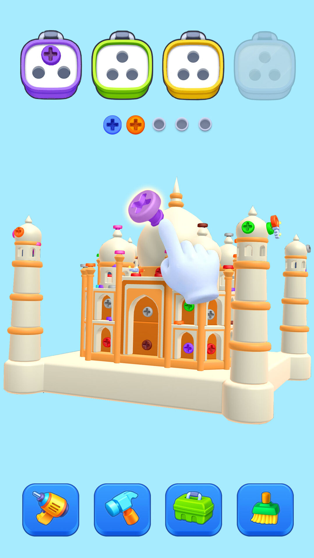 疯狂拧螺丝游戏关卡