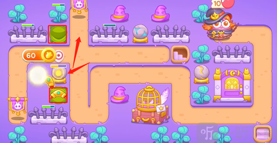 保卫萝卜4阿波与魔法宝藏第77关通关攻略分享