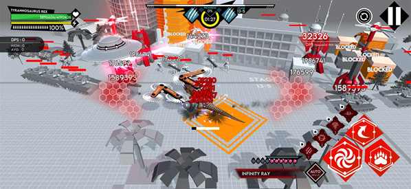 机械恐龙城市粉碎融合