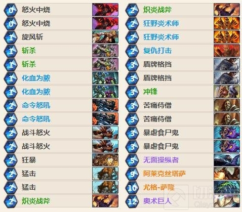 炉石传说战士卡组攻略分享
