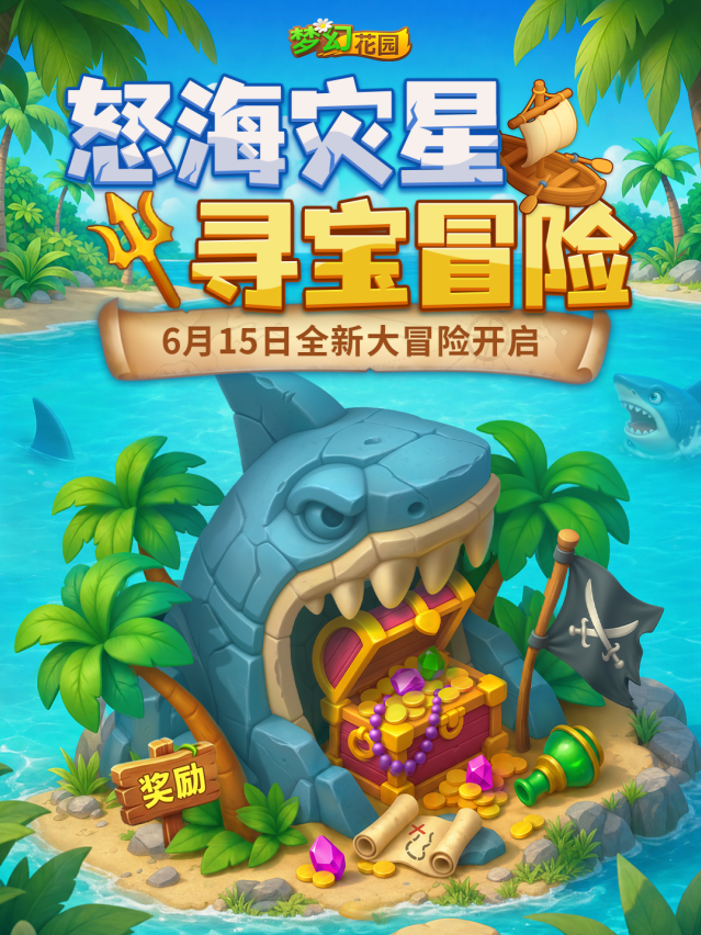 梦幻花园怒海灾星冒险上线 探秘海盗船长传奇秘事