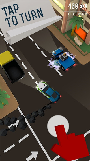 漂移追逐警车