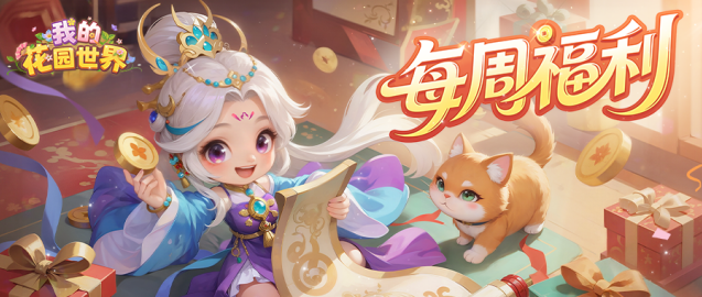 我的花园世界周更福利来袭！花间清凉礼包限时领取