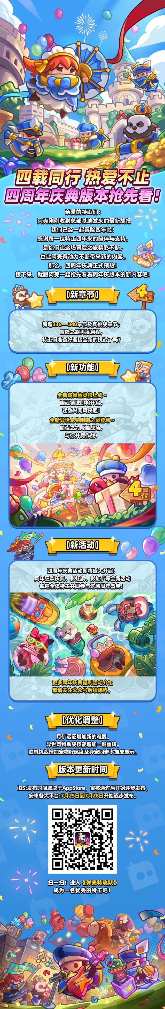 弹壳特攻队四周年庆典前瞻！四年冒险全新版本内容抢先一览
